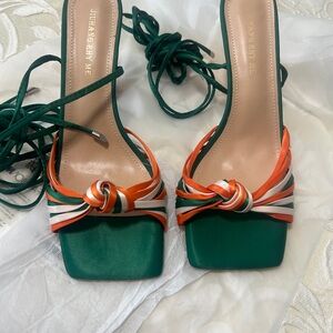 Green and Orange Women's Shoes